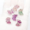 Mixed Animals Plants Bulk Natural Rainbow Fluorite Craft Crystal Carvings