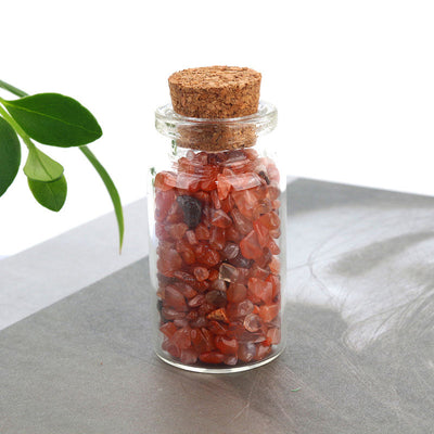 Natural Crystal Decoration Chips Mini Healing Ore Specimens Wishing Bottle Drifting Bottle Customizable packaging box set