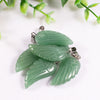 Natural Amethyst Quartzite Angel Feather Pendant Necklace
