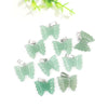 Hand Carved Stone Butterfly Pendant Natural Healing Crystal Quartz Stone Animal Butterfly Pendants For Jewelry Making