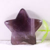 30mm Charm Large Natural Hand Carved Amethyst Moon Star Craft Carving