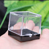 small acrylic mineral box natural raw rocks and crystal specimens box wholesale