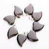 Natural Quartz Crystal Gemstone Bead Pendant Healing Crystal Heart Stone Pendant Bulk Charms For Jewelry Making