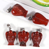 Wholesale assorted 15x20mm fashion natural crystal stone bead pendant natural stone angel pendants for jewelry making