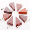 Wholesale Charms assorted crystal beads pendant natural stone triangle pendants DIY jewelry making for women