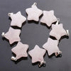 Wholesale Charms Natural Crystal Stone Stainless Steel Moon and Star Pendant for Jewelry Making Necklace