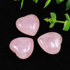 Fat New Style Wholesale 20x10mm Natural Pink Rose Quartz Crystal Stone Carved Heart Chakra Healing Heart Gemstone