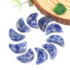 Charms Hand Carved Small Natural Stone Reiki Healing moon shape crystals wholesale bulk