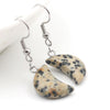 Fashion Jewelry Earrings Gem Stone Pendant Natural Crystal moon Star Earrings Hoop for Weman