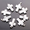 Fashion Natural Gemstone Wholesale Healing Crystal Cross Pendant Necklace Jewelry Cross Pendant