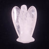 3 Inch Large Engraved Guardian Halo Angel Natural Crystal Angel Statue