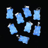 Natural Crystal Animal Teddy Gummy Amethyst Bear Pendant Ornaments