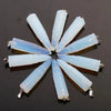 Natural Healing Crystals Pendulum Pendant Natural Stone Bullet Shaped Pillar Charms Point Pendant Charms For Jewelry Making