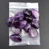 Wholesale high quality gemstone rose quartz amethyst tumbled stone 100 g each bag of crystal tumbles