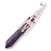 77mm Natural Quartz Crystal Baguette Healing Stone Pendant