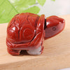 2inch Natural Healing Crystal Reiki Gem Stone Carved Animal Turtle Tortoise Crystal Statue Figurine for Home Decor