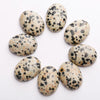 Wholesale 15x20mm natural gemstone loose beads mixed stone oval flat back stone cabochon for ring bracelet making