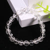 Healing gemstone custom bangle bracelet female 8mm round bead crystal bracelets charms