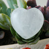 Carved Heart Healing Natural Rose Quartz Amethyst Heart Shape Stone