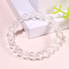 Natural 8mm Ball Bead Bracelet Ladies Natural Crystal Bracelet Bulk