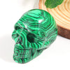 2inch Mixed Color Natural Healing Gemstone Crystal Carved Head Skulls Ornament for Home Decoration Carving Crafts