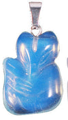 Natural Crystal Quartz Fox Animal Necklace Pendant Jewelry Making