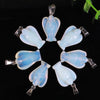 Wholesale assorted 15x20mm fashion natural crystal stone bead pendant natural stone angel pendants for jewelry making