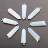 Wholesale assorted charms natural crystal beads pendant natural stone Hexagon Rhombus pendants for jewelry making