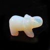 1.5 Inch Natural Crystal Healing Stone Animal Elephant Statue