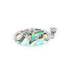 Natural Abalone Pearl Seashell Animal Oval Pendant Necklace Jewelry