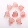 Natural Gemstone Mixed Color Engraving Skull Skeleton stone Pendant for Jewelry Making