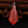 Wholesale Charms Natural Crystal Chakra Hexagonal Pyramid Stone Pendulum Pendants For Jewelry Making