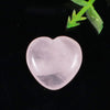 Reiki Healing Rose Quartz Amethyst Heart Gemstone Jewelry Making Charm