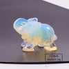 1.5inch Natural gemstone animal carving crystal elephant figurines elephant statue small stone crafts