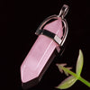 Wholesale Assorted Charms Natural Crystal Stone Hexagon Point Pillar Pendulum Pendant for DIY Jewelry Making