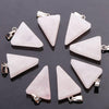 Wholesale Charms assorted crystal beads pendant natural stone triangle pendants DIY jewelry making for women