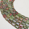 Natural stone rectangle shape gemstone beads for DIY necklace jewelry