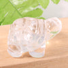 2inch Natural Healing Crystal Reiki Gem Stone Carved Animal Turtle Tortoise Crystal Statue Figurine for Home Decor