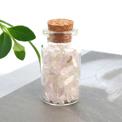 Natural Crystal Decoration Chips Mini Healing Ore Specimens Wishing Bottle Drifting Bottle Customizable packaging box set