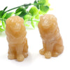 1.5 Inch Natural Crystal Carved Animal Lion Statue Stone Home Decor