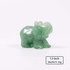 1.5inch Natural gemstone animal carving crystal elephant figurines elephant statue small stone crafts