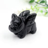 Natural Quartz Crystal Carved Animal Home Decor Gift Flying Pig