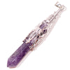 77mm Natural Quartz Crystal Baguette Healing Stone Pendant