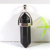 Wholesale Assorted Charms Natural Crystal Stone Hexagon Point Pillar Pendulum Pendant for DIY Jewelry Making