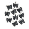 Hand Carved Stone Butterfly Pendant Natural Healing Crystal Quartz Stone Animal Butterfly Pendants For Jewelry Making