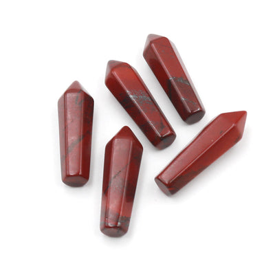 Natural Healing Stone Tower Point Gemstone Quartz Point Crystal Hexagonal Column Tower Bulk Charms for Jewelry Making