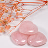 30mm Charms Natural Large Rose Quartz Hearts Crystals Healing Stones Puffy Hearts Gemstones crafts