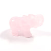 1.5 Inch Natural Crystal Healing Stone Animal Elephant Statue