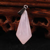 Wholesale Charms Natural Crystal Chakra Hexagonal Pyramid Stone Pendulum Pendants For Jewelry Making