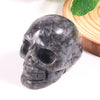 2inch Mixed Color Natural Healing Gemstone Crystal Carved Head Skulls Ornament for Home Decoration Carving Crafts